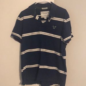 Blue and white American eagle polo great condition